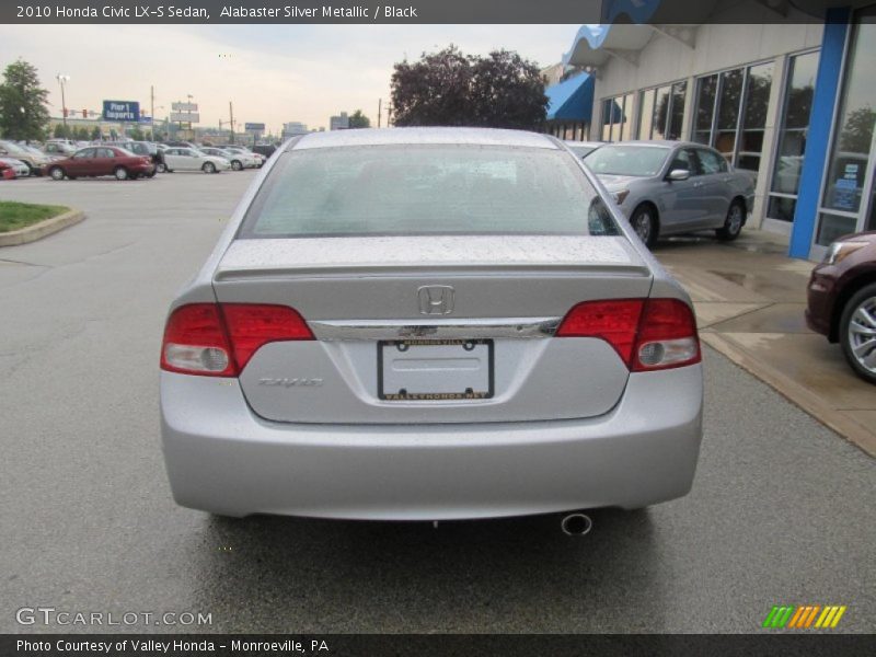 Alabaster Silver Metallic / Black 2010 Honda Civic LX-S Sedan