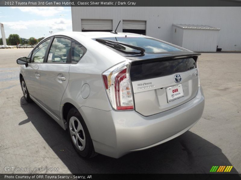 Classic Silver Metallic / Dark Gray 2012 Toyota Prius 3rd Gen Two Hybrid