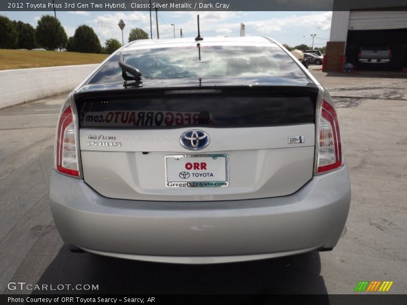 Classic Silver Metallic / Dark Gray 2012 Toyota Prius 3rd Gen Two Hybrid