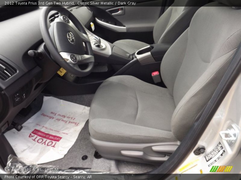 Classic Silver Metallic / Dark Gray 2012 Toyota Prius 3rd Gen Two Hybrid