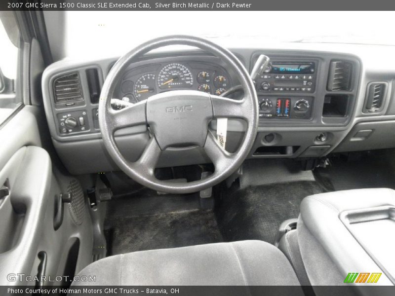  2007 Sierra 1500 Classic SLE Extended Cab Dark Pewter Interior