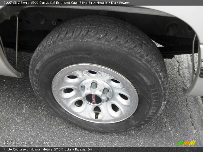 Silver Birch Metallic / Dark Pewter 2007 GMC Sierra 1500 Classic SLE Extended Cab