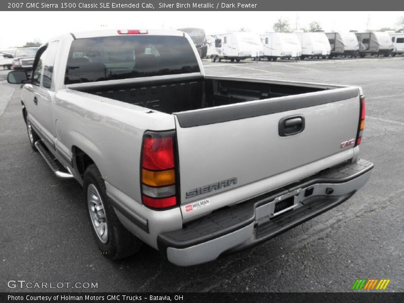Silver Birch Metallic / Dark Pewter 2007 GMC Sierra 1500 Classic SLE Extended Cab
