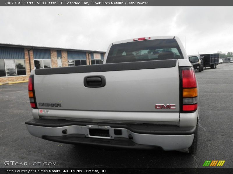 Silver Birch Metallic / Dark Pewter 2007 GMC Sierra 1500 Classic SLE Extended Cab
