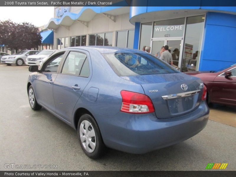 Pacific Blue Metallic / Dark Charcoal 2008 Toyota Yaris Sedan