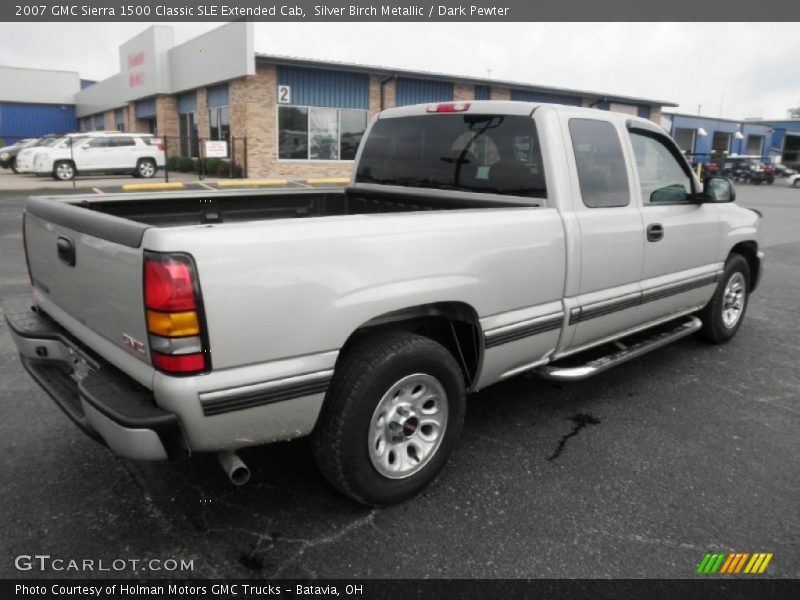 Silver Birch Metallic / Dark Pewter 2007 GMC Sierra 1500 Classic SLE Extended Cab
