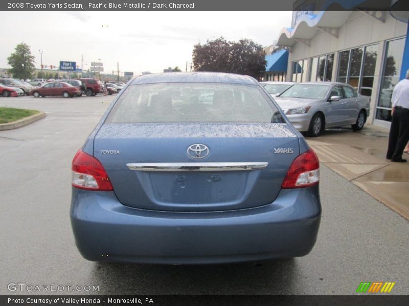 Pacific Blue Metallic / Dark Charcoal 2008 Toyota Yaris Sedan