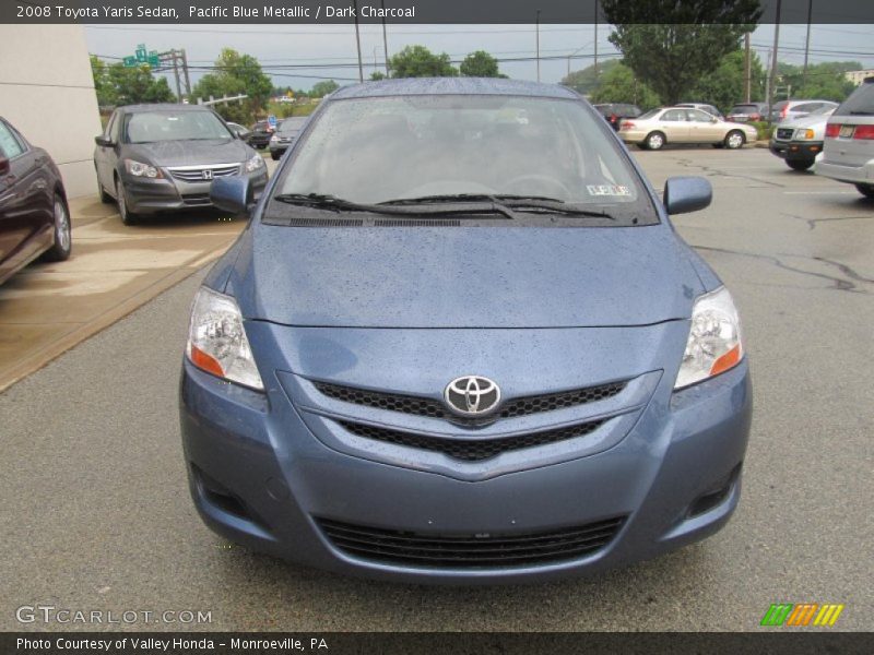 Pacific Blue Metallic / Dark Charcoal 2008 Toyota Yaris Sedan