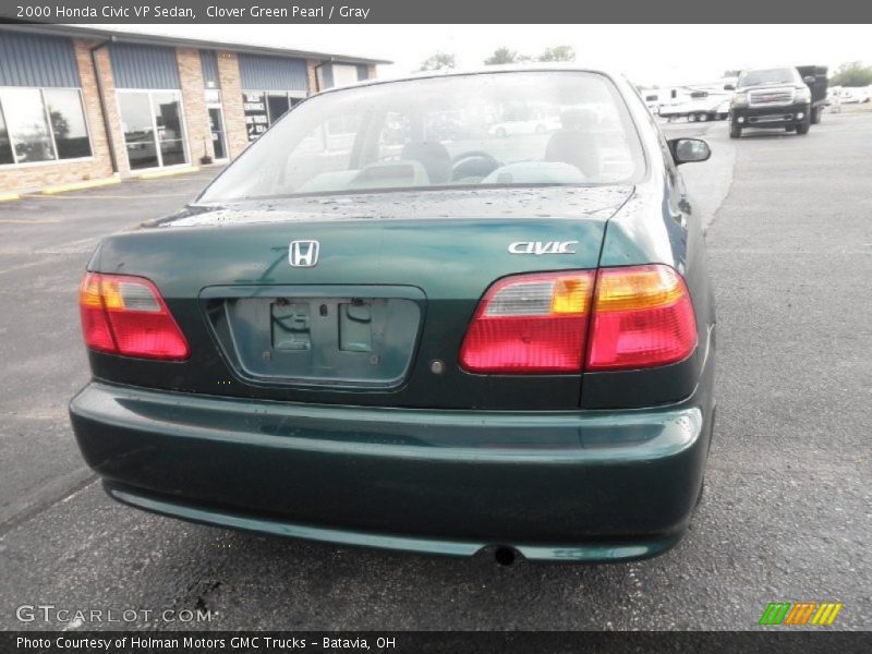 Clover Green Pearl / Gray 2000 Honda Civic VP Sedan