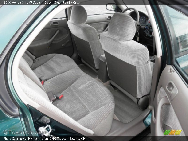 Clover Green Pearl / Gray 2000 Honda Civic VP Sedan