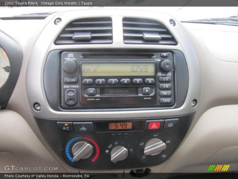 Controls of 2002 RAV4 