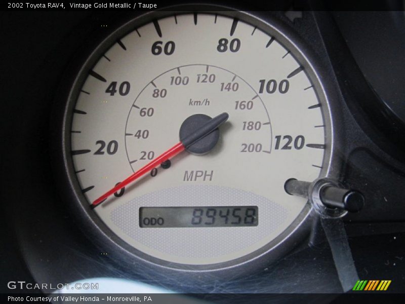 Vintage Gold Metallic / Taupe 2002 Toyota RAV4