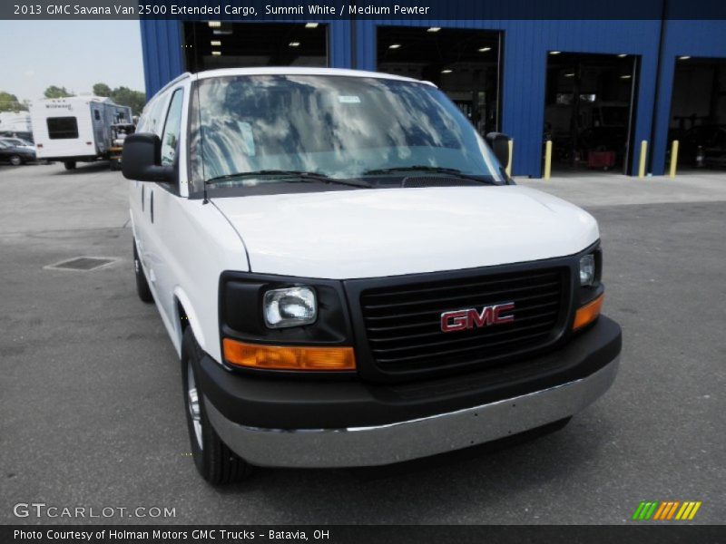 Summit White / Medium Pewter 2013 GMC Savana Van 2500 Extended Cargo