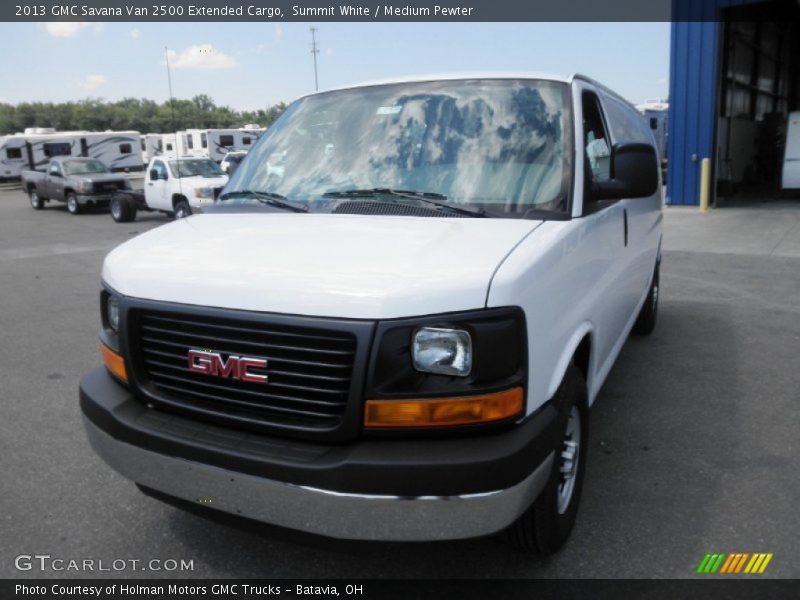 Summit White / Medium Pewter 2013 GMC Savana Van 2500 Extended Cargo