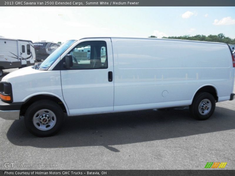 Summit White / Medium Pewter 2013 GMC Savana Van 2500 Extended Cargo