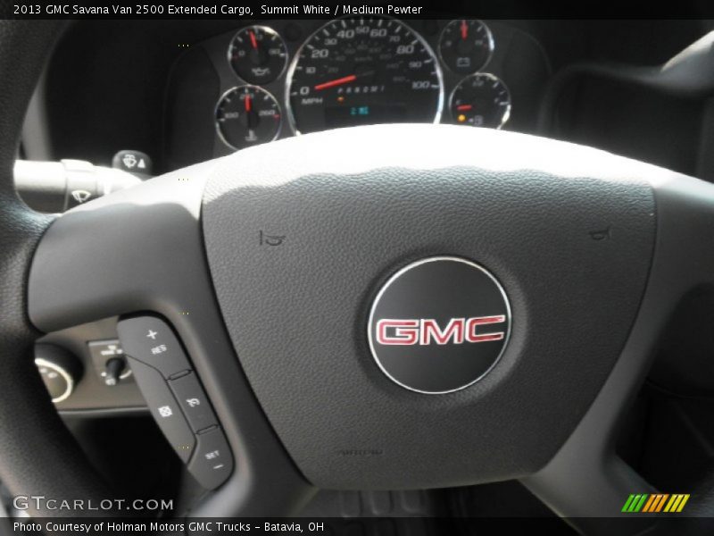 Summit White / Medium Pewter 2013 GMC Savana Van 2500 Extended Cargo
