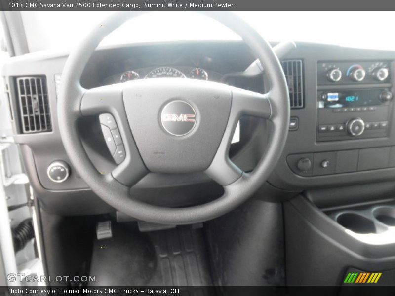 Summit White / Medium Pewter 2013 GMC Savana Van 2500 Extended Cargo