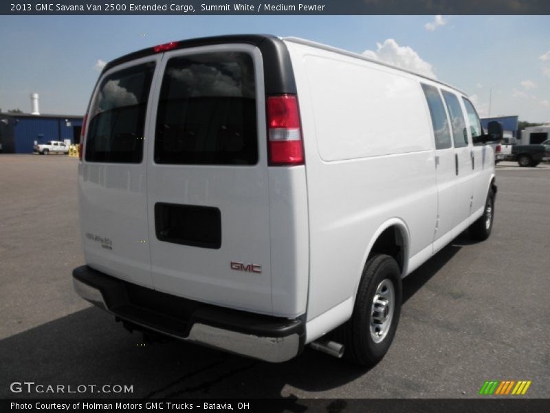 Summit White / Medium Pewter 2013 GMC Savana Van 2500 Extended Cargo