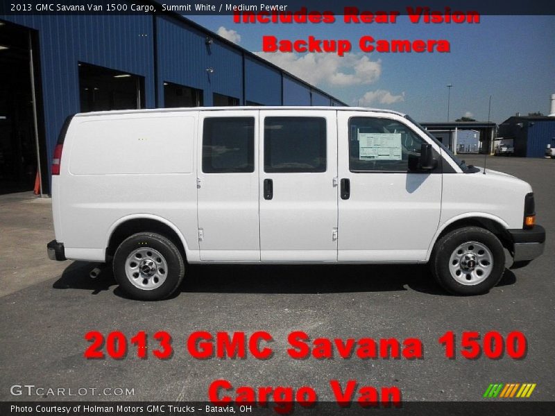 Summit White / Medium Pewter 2013 GMC Savana Van 1500 Cargo