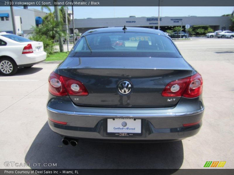 Island Grey Metallic / Black 2010 Volkswagen CC Sport
