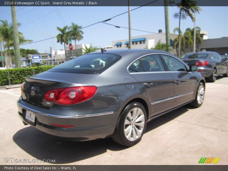 Island Grey Metallic / Black 2010 Volkswagen CC Sport