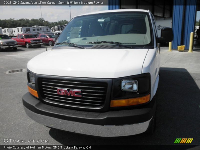 Summit White / Medium Pewter 2013 GMC Savana Van 1500 Cargo