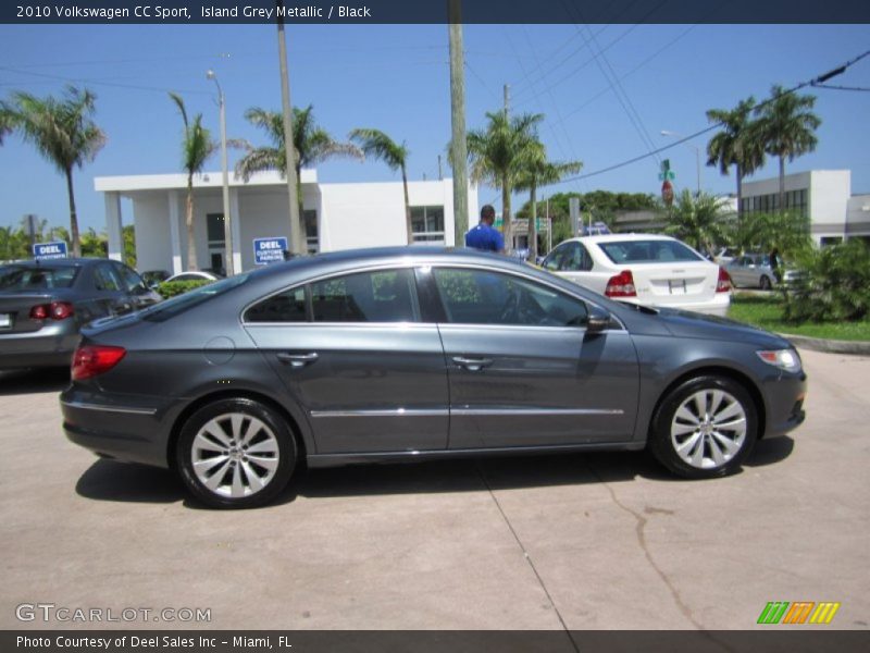 Island Grey Metallic / Black 2010 Volkswagen CC Sport