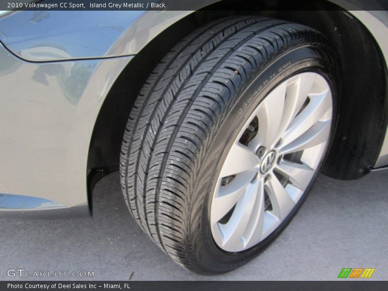 Island Grey Metallic / Black 2010 Volkswagen CC Sport