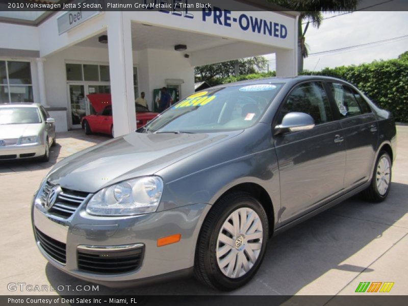 Platinum Grey Metallic / Titan Black 2010 Volkswagen Jetta S Sedan