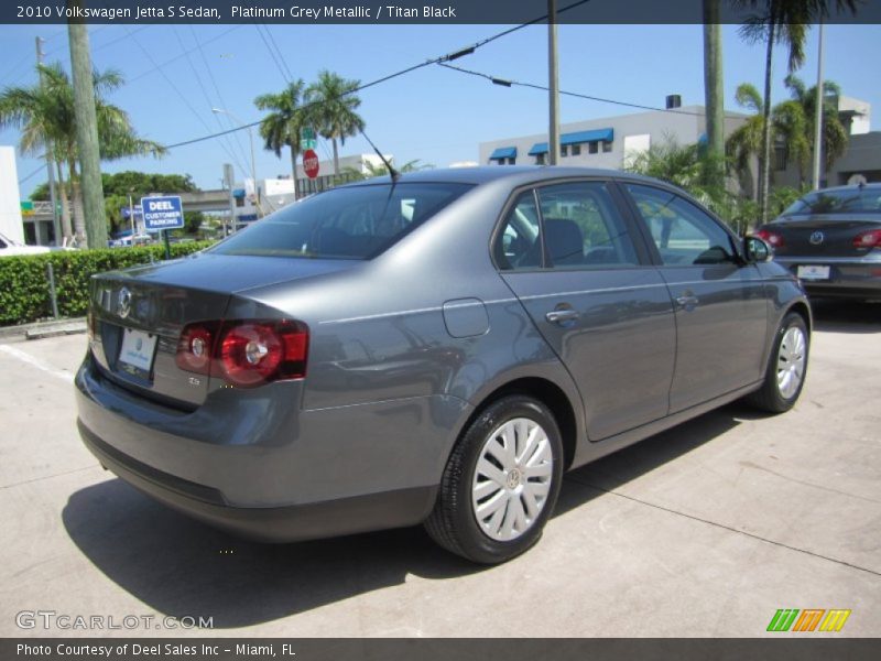 Platinum Grey Metallic / Titan Black 2010 Volkswagen Jetta S Sedan