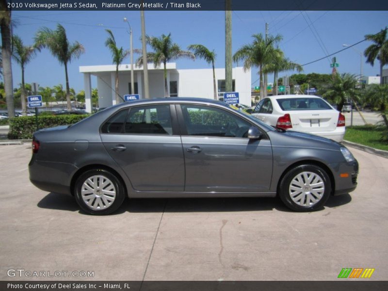 Platinum Grey Metallic / Titan Black 2010 Volkswagen Jetta S Sedan