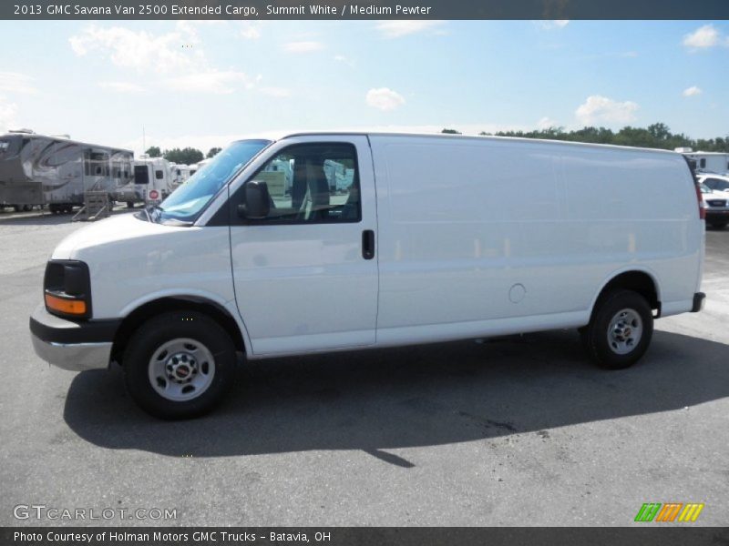 Summit White / Medium Pewter 2013 GMC Savana Van 2500 Extended Cargo