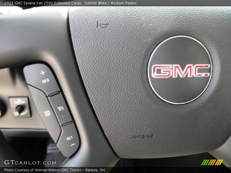Summit White / Medium Pewter 2013 GMC Savana Van 2500 Extended Cargo