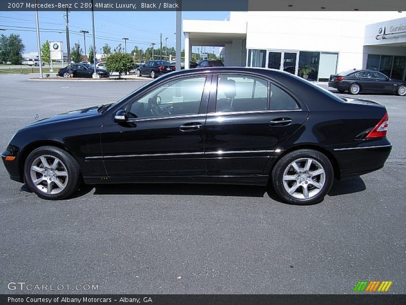 Black / Black 2007 Mercedes-Benz C 280 4Matic Luxury