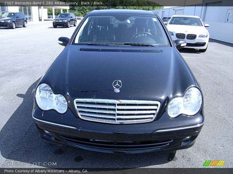 Black / Black 2007 Mercedes-Benz C 280 4Matic Luxury