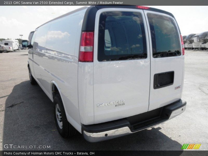 Summit White / Medium Pewter 2013 GMC Savana Van 2500 Extended Cargo