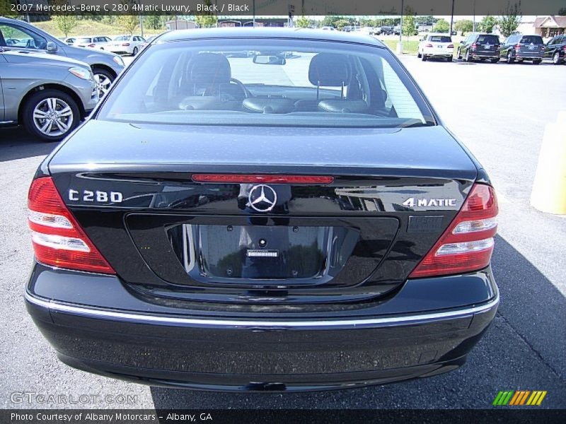 Black / Black 2007 Mercedes-Benz C 280 4Matic Luxury