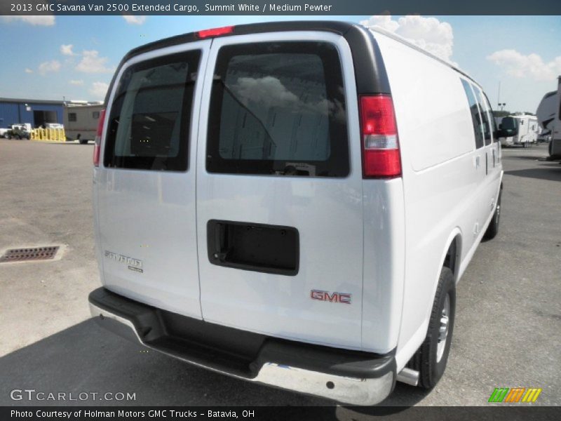 Summit White / Medium Pewter 2013 GMC Savana Van 2500 Extended Cargo