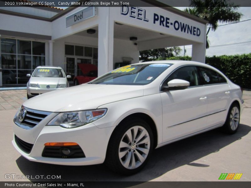 Candy White / Cornsilk Beige Two Tone 2010 Volkswagen CC Sport
