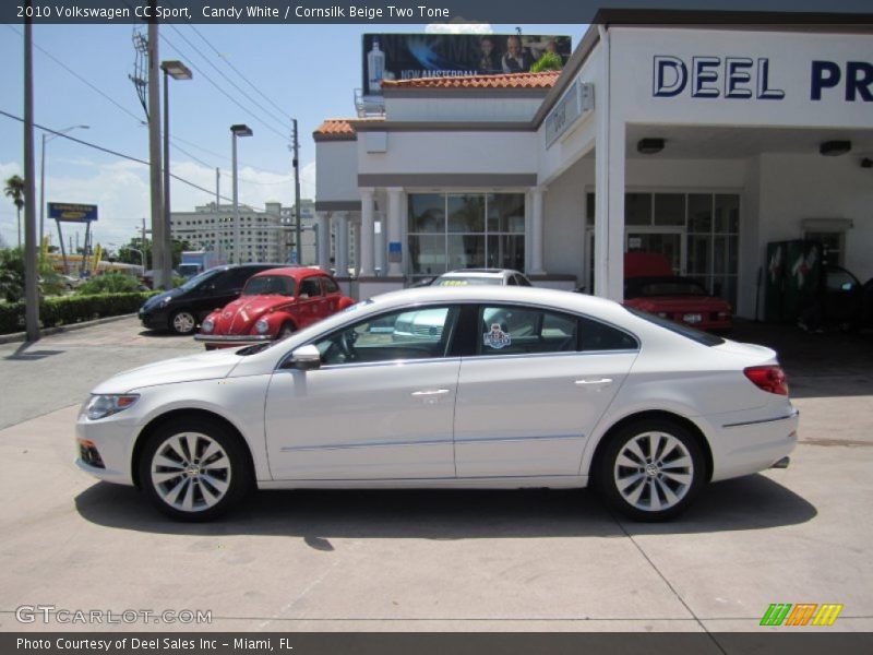 Candy White / Cornsilk Beige Two Tone 2010 Volkswagen CC Sport