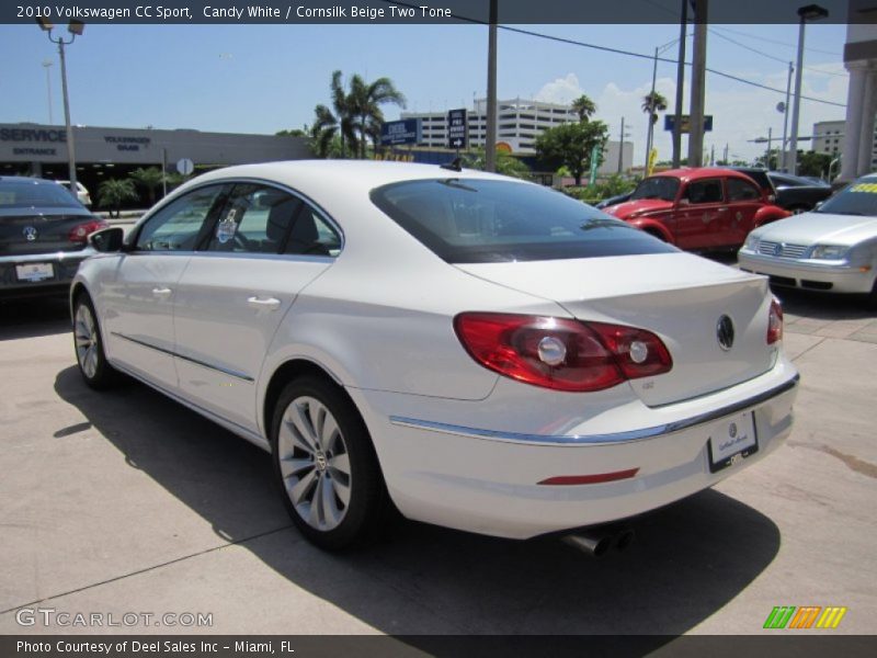 Candy White / Cornsilk Beige Two Tone 2010 Volkswagen CC Sport
