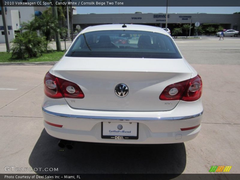 Candy White / Cornsilk Beige Two Tone 2010 Volkswagen CC Sport