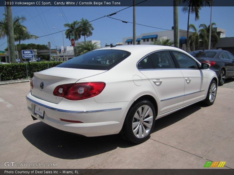 Candy White / Cornsilk Beige Two Tone 2010 Volkswagen CC Sport