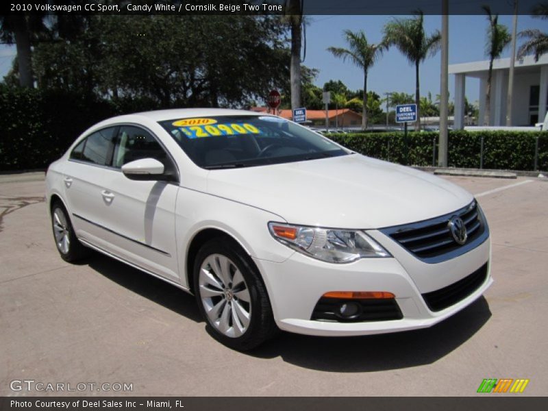 Candy White / Cornsilk Beige Two Tone 2010 Volkswagen CC Sport