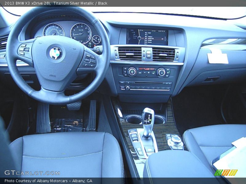 Titanium Silver Metallic / Black 2013 BMW X3 xDrive 28i
