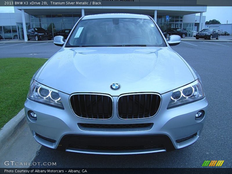 Titanium Silver Metallic / Black 2013 BMW X3 xDrive 28i