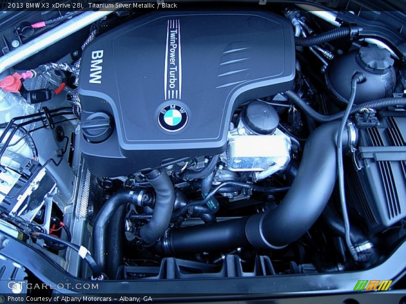 Titanium Silver Metallic / Black 2013 BMW X3 xDrive 28i