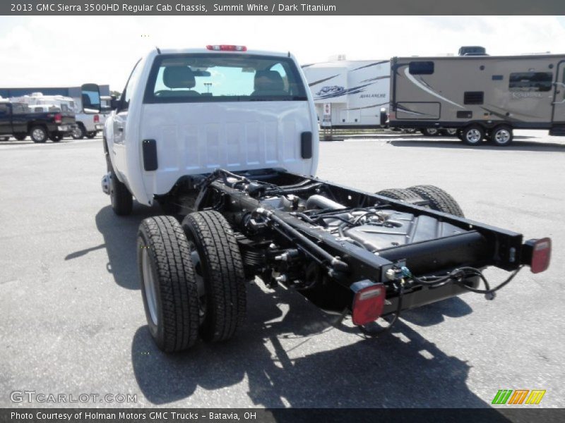 Summit White / Dark Titanium 2013 GMC Sierra 3500HD Regular Cab Chassis