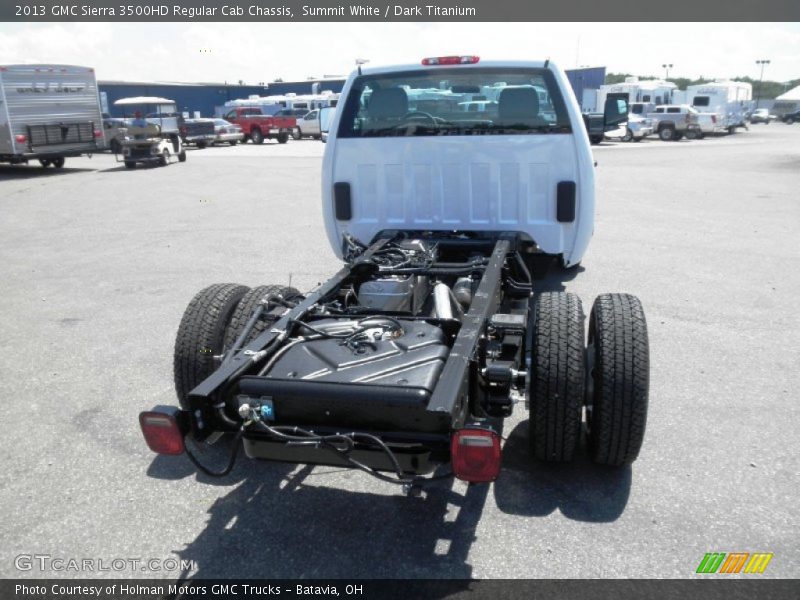 Summit White / Dark Titanium 2013 GMC Sierra 3500HD Regular Cab Chassis