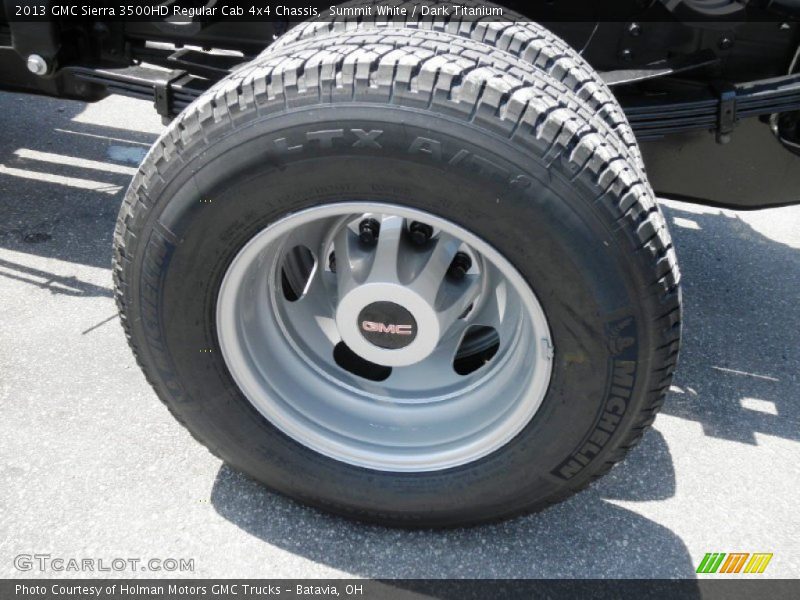 Summit White / Dark Titanium 2013 GMC Sierra 3500HD Regular Cab 4x4 Chassis